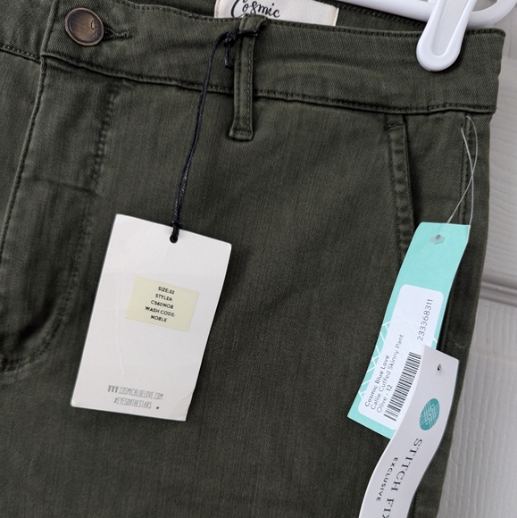 Cosmic Blue Love Callie Eco Cuffed Skinny Pant- 32 - Picture 3 of 12